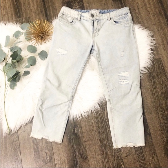 Free People Denim - Free People Distressed Capri